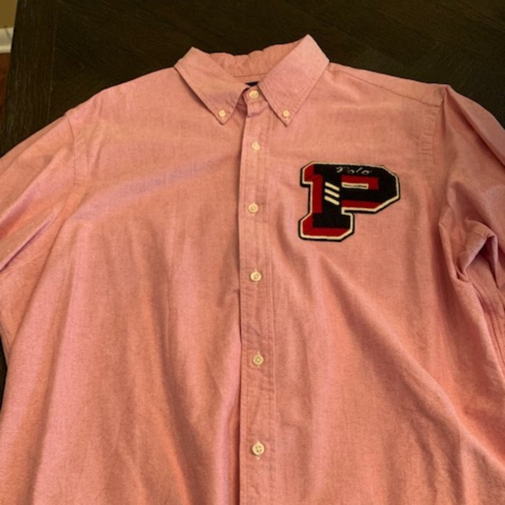 Polo Ralph Lauren Varsity Letter "P" Shirt XL Red